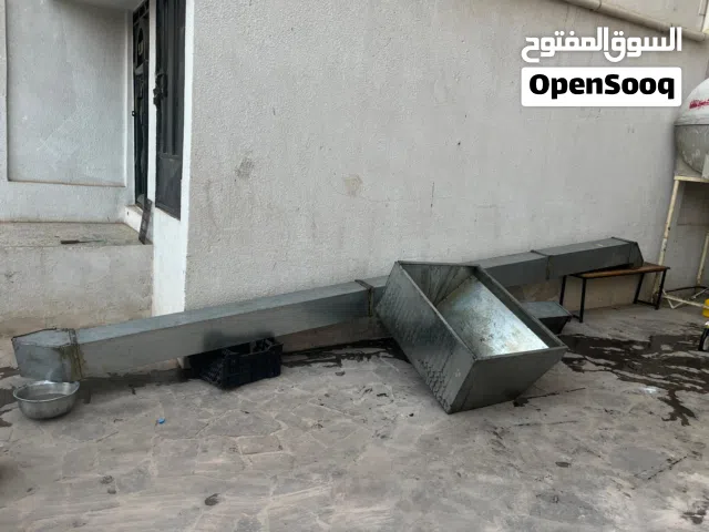 مدخنة بوفية مستخدمةجديدالطول 15متر،الفتحة25سم مع المروحة فوق رأس المدخنة