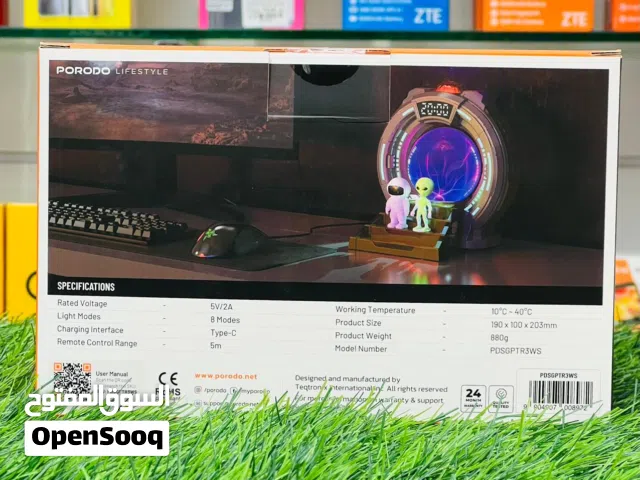 Porodo Lifestyle Stargate Lamp Alien Projection Light - Dark Gray