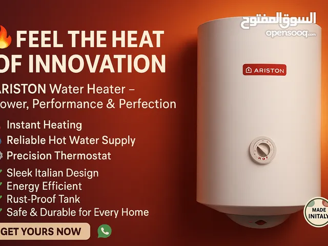 Premium Italian-Made Ariston 100L Water Heater – Reliable Hot Water, Every Day-BULK ORDER AVAILABLE