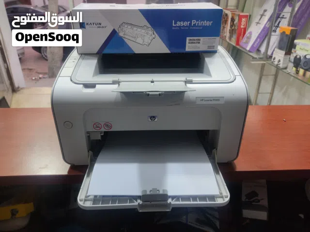 طابعة اتش بي 1005بحالة ممتازة مع حبر جديد