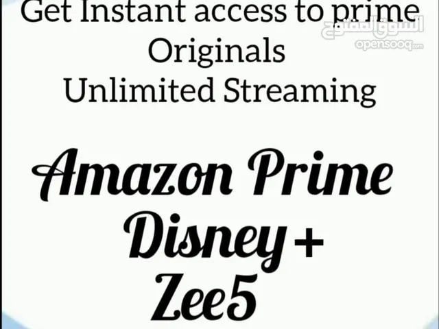 Amazon Prime,Disney+,Zee5