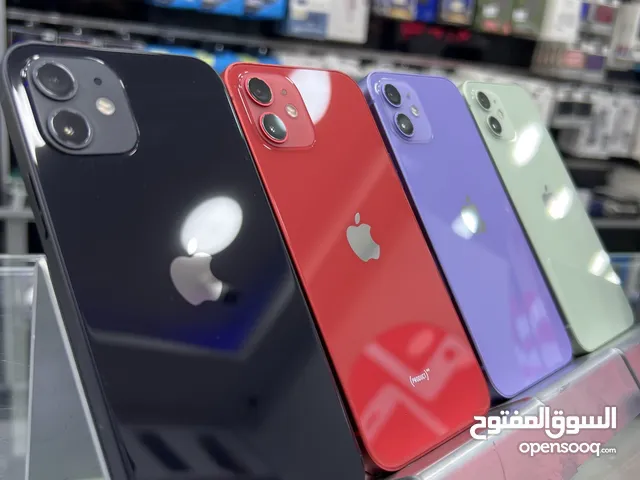 iPhone 12 (64) GB ايفون 12 مستعمل  بطارية اصلية مش مفتوح ولا مصلح  كفالة محل 30 يوم (ليما موبايل)