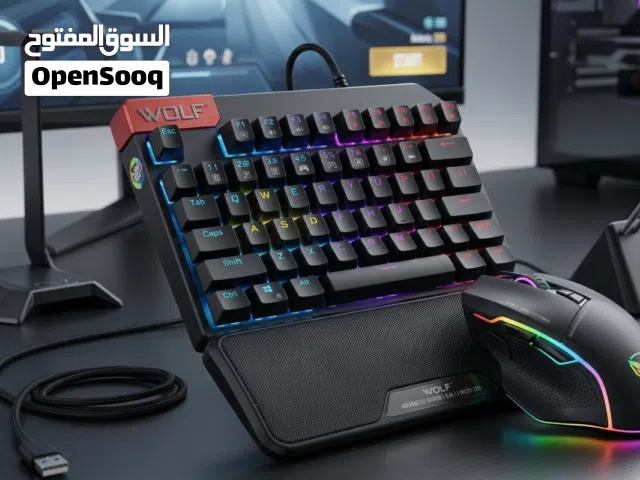 لوحة مفاتيح ميكانيكية مصغرة +ماوس احترافي