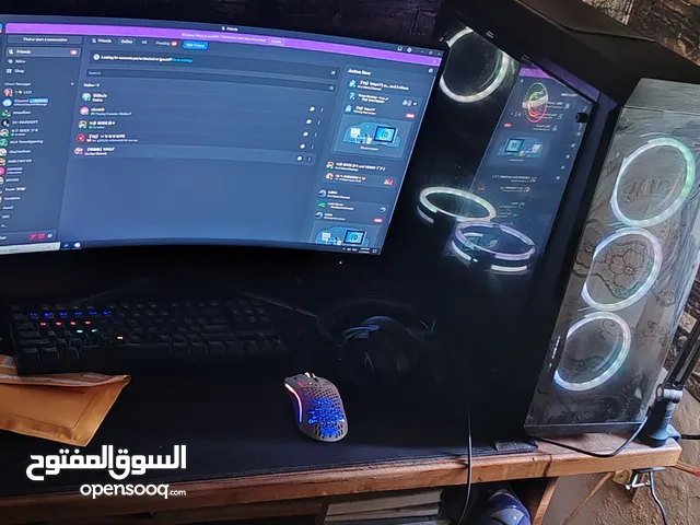 جهاز pc جيمنج للبيع جهاز ستريمر معاه كامل الكراتين