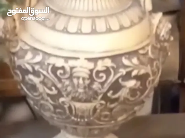 فازه قدينه عاجيه منقوشه نقش بحرفيه دقيقه للبيع