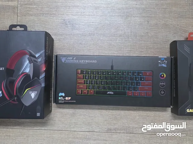 متوفر بكج جيمنج  3 قطع ماوس + كيبورد + سماعة  متوفر سعر خاص الاتجار جملة