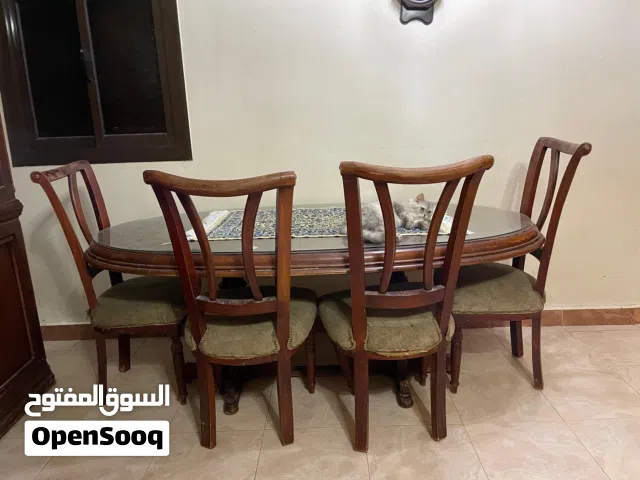 سفره خشب زان 6 كراسي للبيع