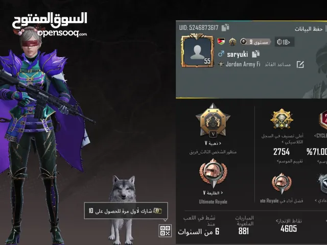 Pubg Accounts and Characters for Sale in Zarqa