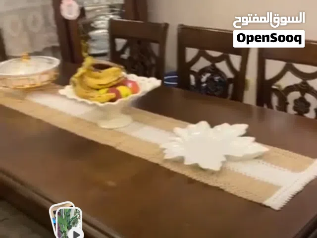 طاوله طعام مع دلسوار وفضيه350