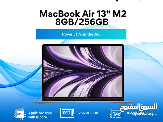 MacBook Air 13" M2 256GB ماك بوك اير M2 8GB/256GB