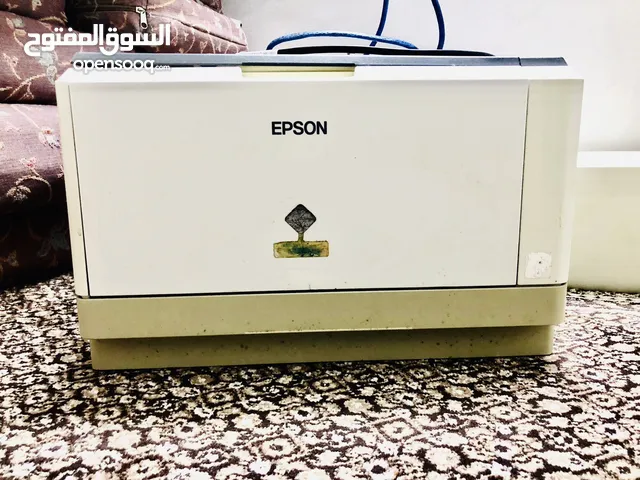 طابعه " EPSON “ + سكانر “ HP “ مستعملات  شغالات 100% وعالفحص للبيع مع بعض