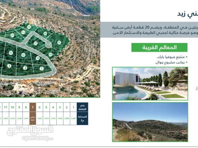Residential Land for Sale in Ramallah and Al-Bireh Qarawat Bani Zeid