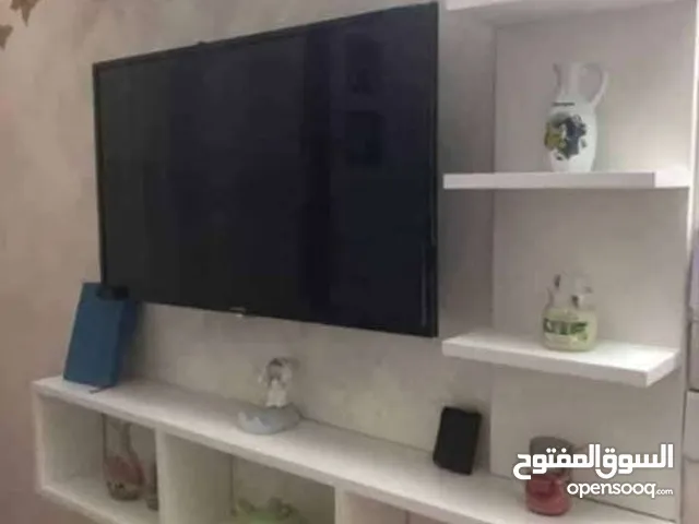 رف ديكور شاشة تلفاز خشب لامنيت مميز