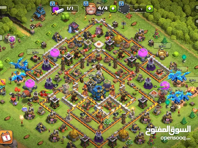 Clash of Clans account level 12. 3 star