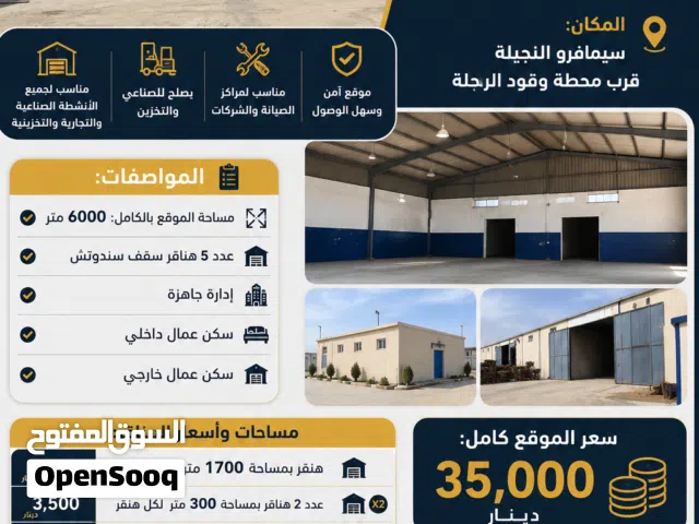 موقع به عدد 5 هناقر للايجار سقف سندوتش في سيمافرو النجيلة قرب محطة وقود الراحلة