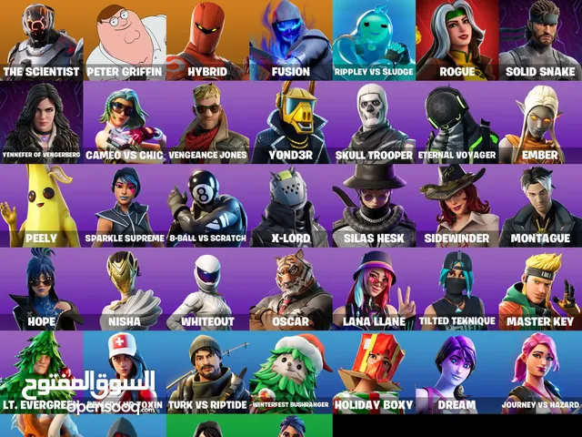 حساب فورتنايت مع العاب الايبيك للبيع