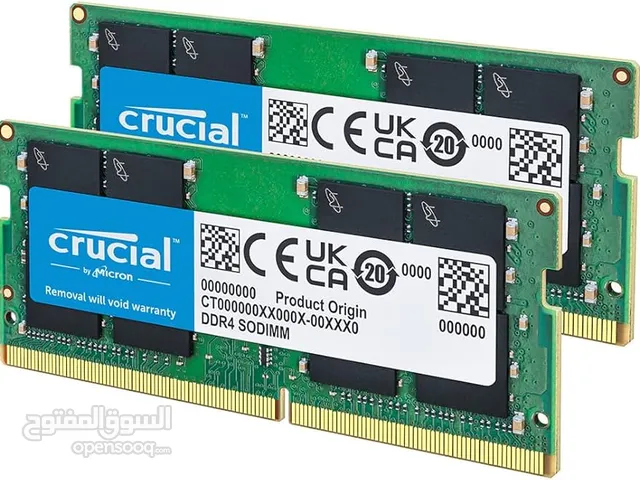 رام دسكتوب ram 8g Crucial RAM 8GB Kit (2x4GB) DDR4 2400 MHz