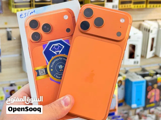 ايفون 17 برو ماكس. ايسم. ذاكره 256. مشحون 43. مره بطارية 100 ضمان 5 اايام