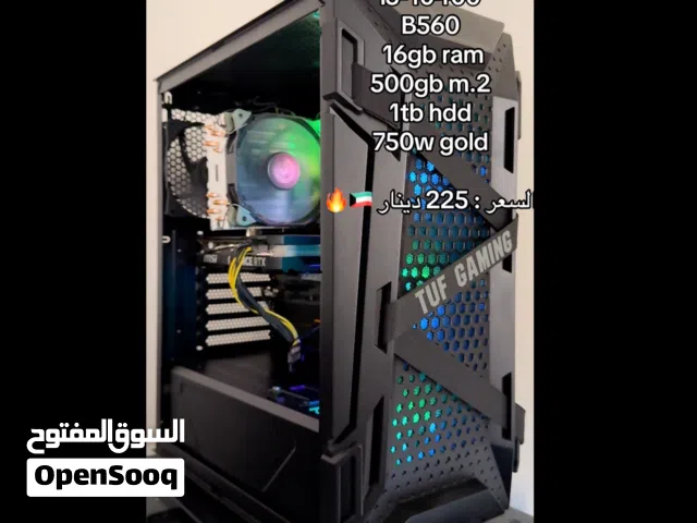 للبيع بيسي قيمنق قوي ، 4060 و i5-10400 و 16 قيقا رام ار جي بي يشغل جميع الالعاب وبرامج الدراسة