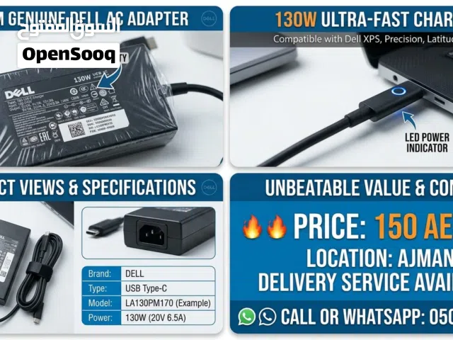 FACEBOOK ADS COPY PREMIUM DELL 130W USB-C CHARGER - LIKE NEW CONDITION!
