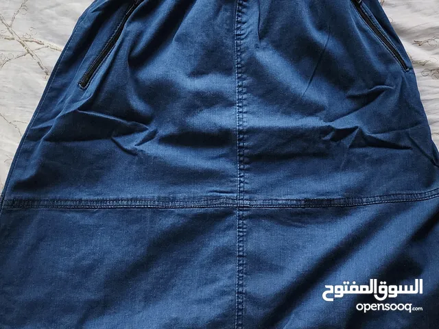 طقم ملابس نسائي فستان جينز وجاكيت جينز