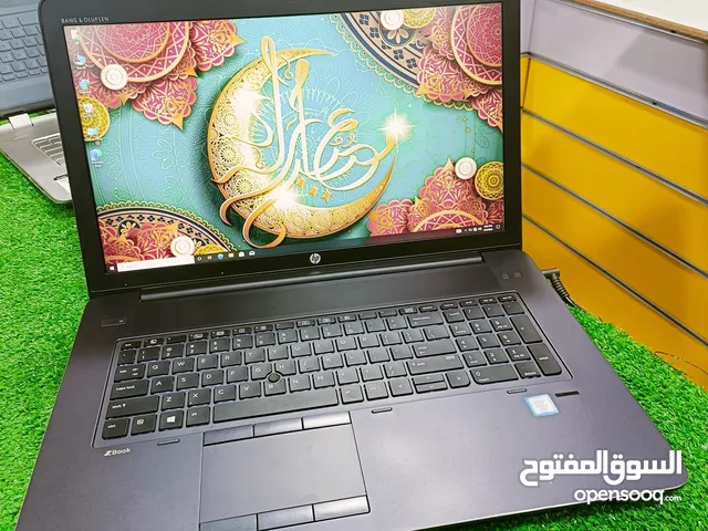 لابتوب العملاق HP ZBOOK، شاشة كبيرة 17.3، كارت شاشة خارجي، كور i7 جيل سادس HQ، رام 8 كيكا ، SSD 256