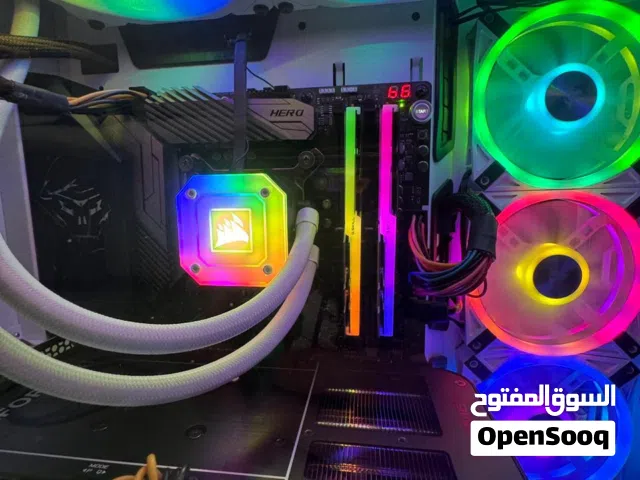 بي سي للبيع /RTX5060/ i9/ ssd samsung مبرد مائي ومراوح اصليه من كورسير