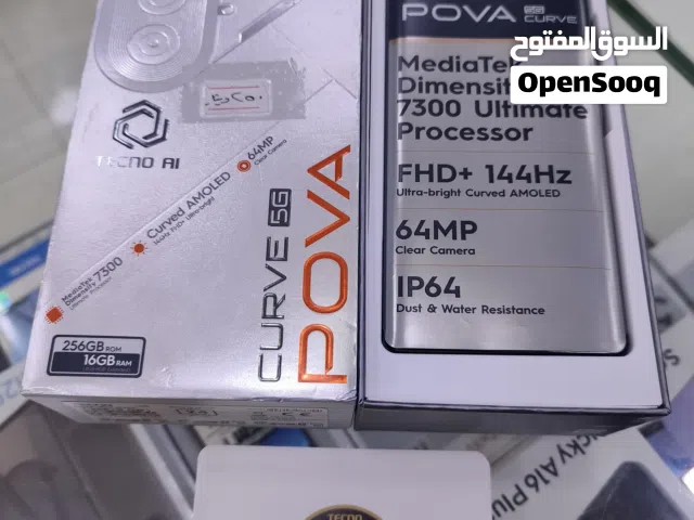 جهاز جديد pova Curve 5G رام 16 جيجا 256 متوفر توصيل
