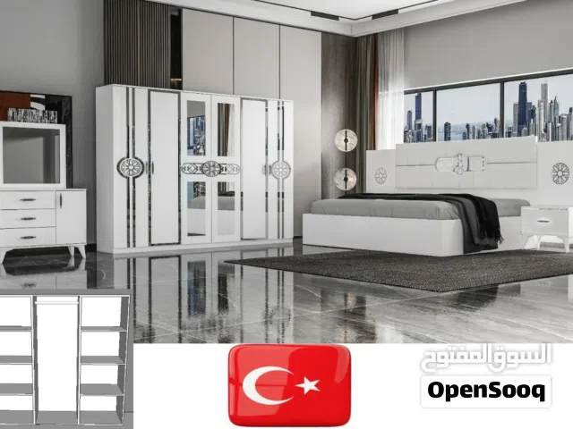 غرف نوم تركي 7قطع مميزه شامل التركيب والدوشق الطبي مجاني