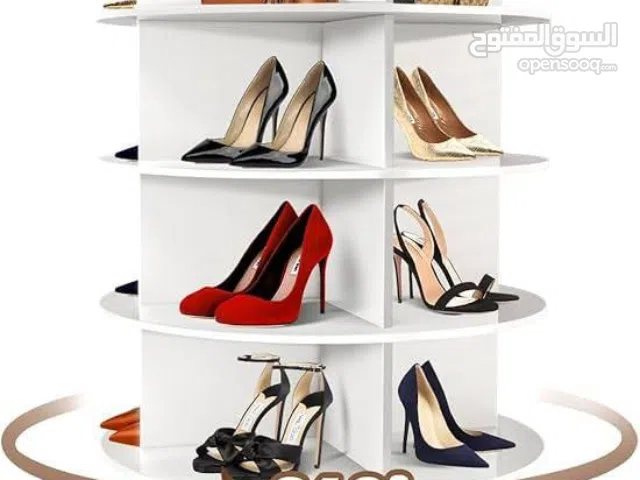 خزانة الأحذية الدوارة متعدد الطبقات – 7 طبقات   حل ذكي وأنيق لتنظيم بيتك بأسلوب عصري