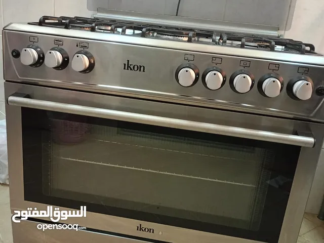 فرن غاز iKon مع فرن ستانلس ستيل بحالة ممتازة � 90#60