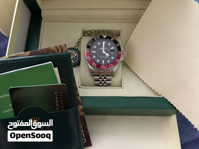 ساعة رولكس كولا للبيع مستخدم جديد شرط الفحص الساعة كوبي ماستر شرط الفحص كذلك