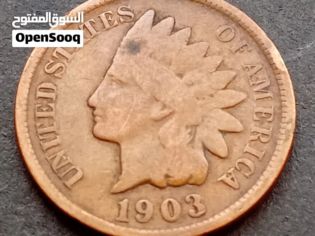 الرأس الهندي عملات أمريكية أصلية بتواريخ متسلسلة من فئة
