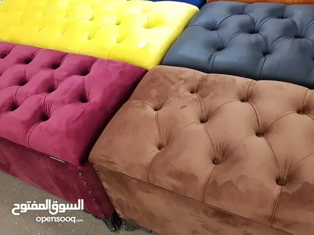 بفات الجلوس الترند للديكور جميع الألوان متوفرة تتحمل أوزان عالية يوجد بها إمكانية للتخزين