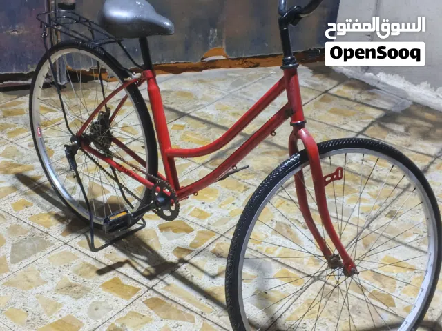 السلام عليكم بايسكل سياحي لون احمر حجم 27 للبيع او المراوس بأي بايسكل سياحي