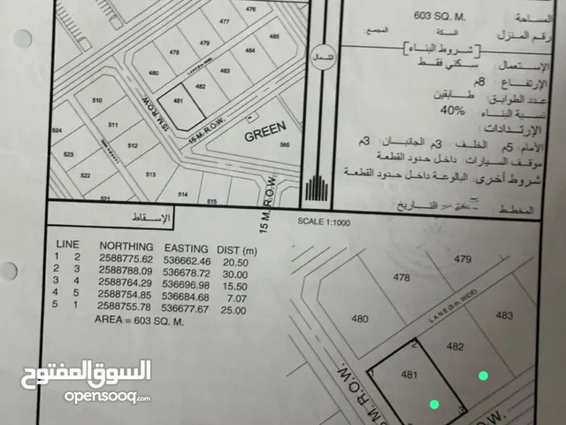 الرستاق أرضين شبك ف حي السرح 6قريب من المدرسة الجديدة كونر للبيـــــــــــــع