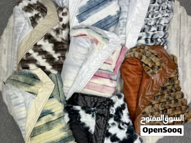 الموديل جاكت فرو مبطن مطعم جلد الوان   المقاس ون سايز تلبيس 65)80كمرتاح جدآ