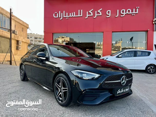 مرسيدس C180 AMG كت فتحة نايت 2024 اسود بحالة زيرو