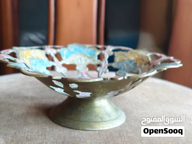 صحن نحااس قديم صناعة الهند للبيع ب 5 فقط