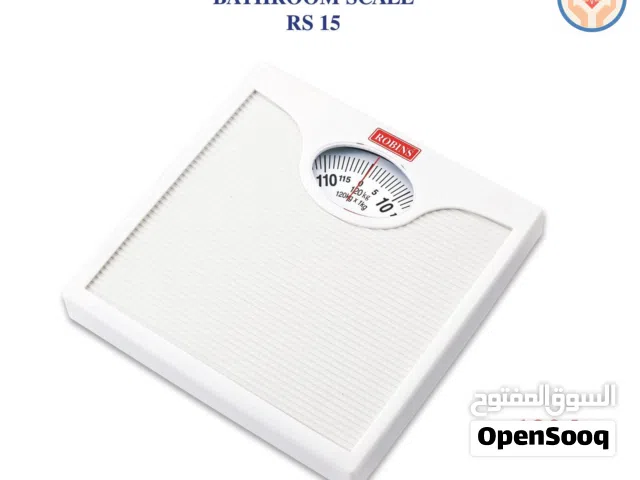 ميزان طبي للوزن مؤشر يدوي ميكانيكي يعمل بدون بطاريات وزن لغاية 120 كغم Robins RS 15 Mechanical Scale