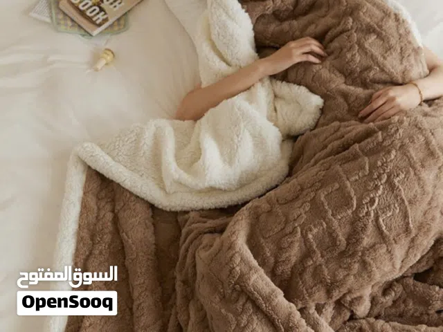 غطوه وجهين فرو مبطن  قطني 100%  غطوة نفرين 220*230