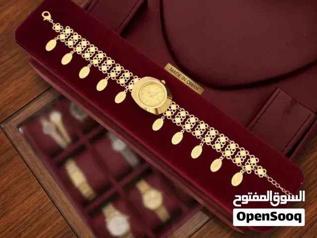 طقم ساعات نسائية مطلية مع اسوارة
