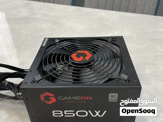 Power supply ,  بور سبلا من game on  850 w ,80 plus silver