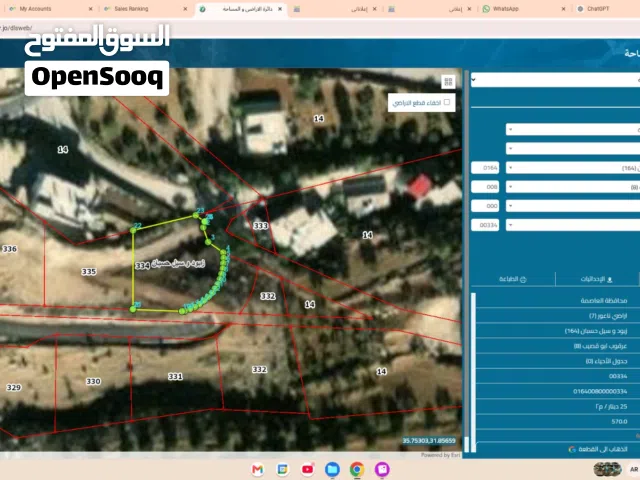 Residential Land for Sale in Amman Naour