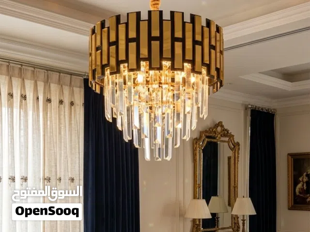 اضاءة شبه جديده قطرها تقريبا 50سم
