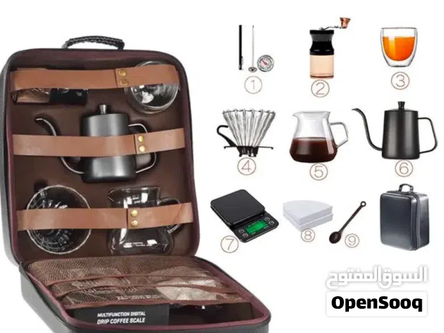للبيع حقيبة بادواتها صانعة قهوة V60 فخمة وجودة عالية متكامله جديدة
