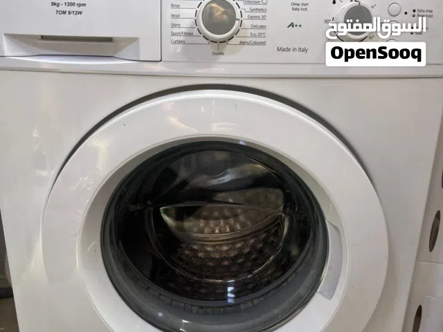 غسالة فل اوتوماتيك نوع تومسون 9 كيلو للبيع لون ابيض للبيع بحالة ممتازه - الزرقاء الجديده