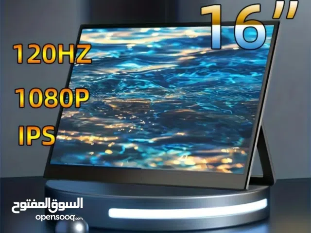 شاشه جانبيه 16 بوصه 120hz غير مستعمل مع جميع الملحقات غير قابل للتفاوض