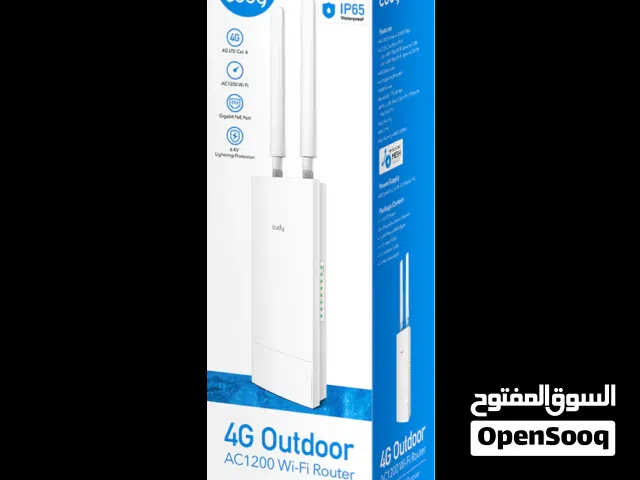 Indoor/Outdoor 4G Cat 6 AC1200 Wi-Fi Router LT700 Outdoor 1.0 راوتر كودي خارجي وداخل 1200 مع مدخل خط