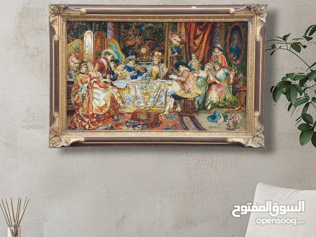 Handwoven Persian Carpet – Spanish Party Scene